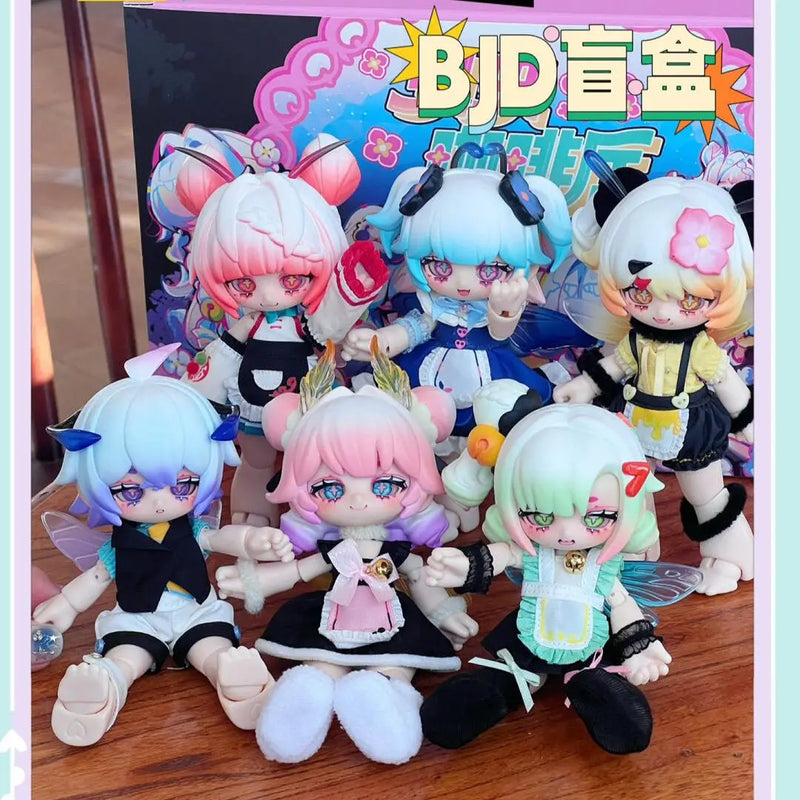 Original Kukaka Insect Cafe Series Ob11 Blind Box 1/12 Bjd Mystery Box Movable Action Figure Model Surprise Toy Birthday Gifts