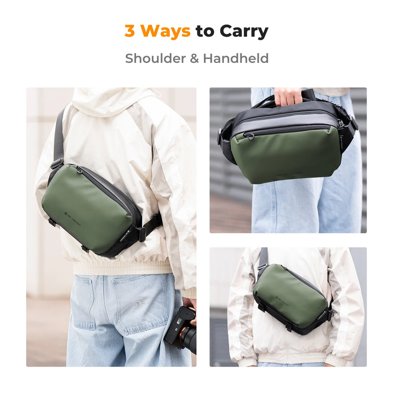 K&F Concept Lightweight Camera Sling Bag 10L Photography Shoulder Bag for Digital Canon/Nikon/Sony Camears/DJI Mavic Drone Pouch