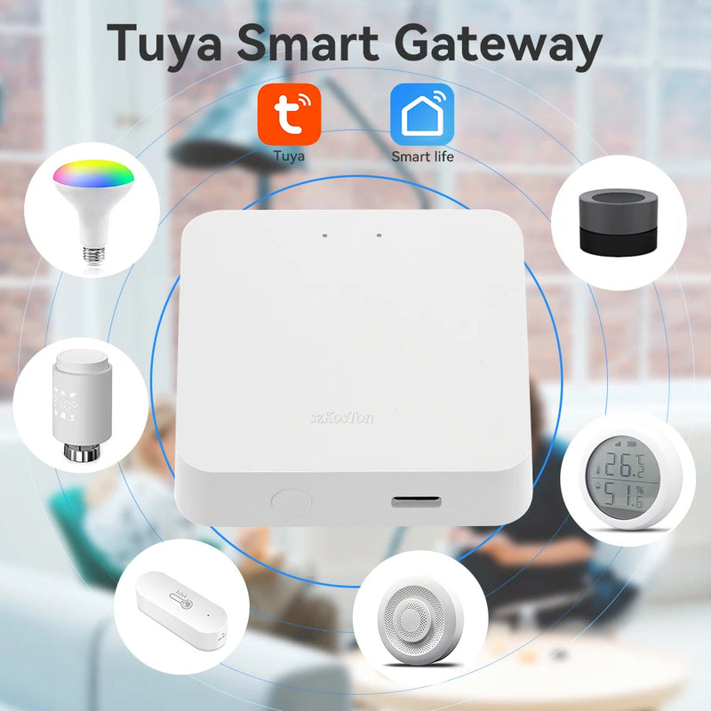 Tuya ZigBee 3.0 Smart Gateway Hub Multi-Mode Smart Home Bridge WIFI Bluetooth APP Wireless Remote Control For Alexa Google Home