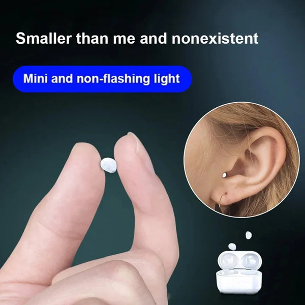 Invisible Earphones Mini Headphones Bluetooth TWS Wireless Touch Gaming In-Ear Earbuds Noise Reduction Sports Headset For iPhone