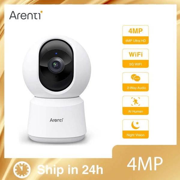 2.5K 4MP 2.4 & 5GHz Wireless IP Camera Indoor Security Wifi PTZ Camera 4MP HD Auto Tracking Video Surveillance CCTV Camera P2Q