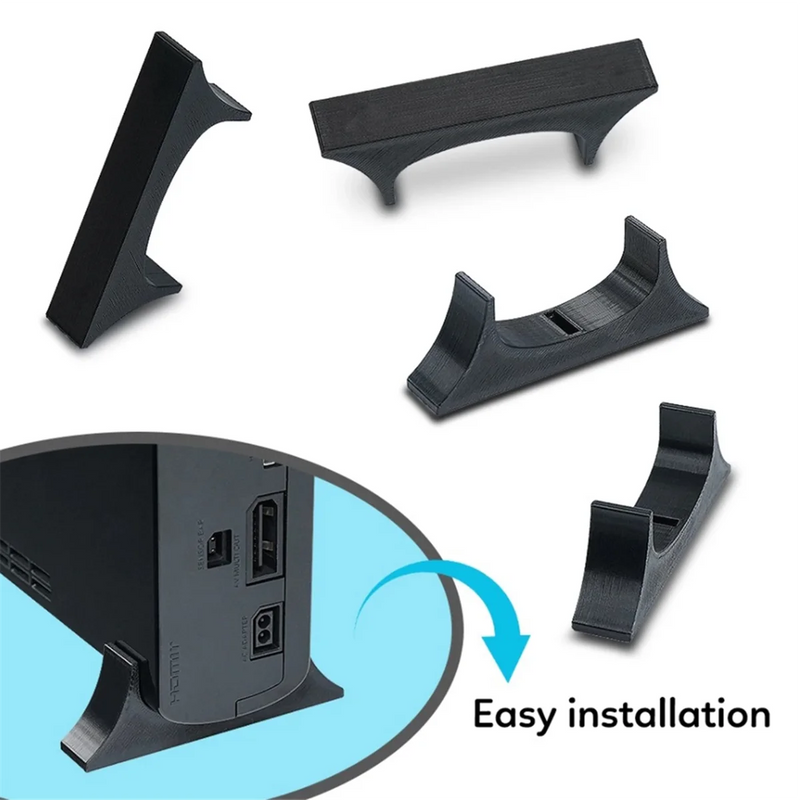 3D Printed Cooling Foot Bracket Accessories Anti-Slip Horizontal Stand Easy Use for Wii U Game Console