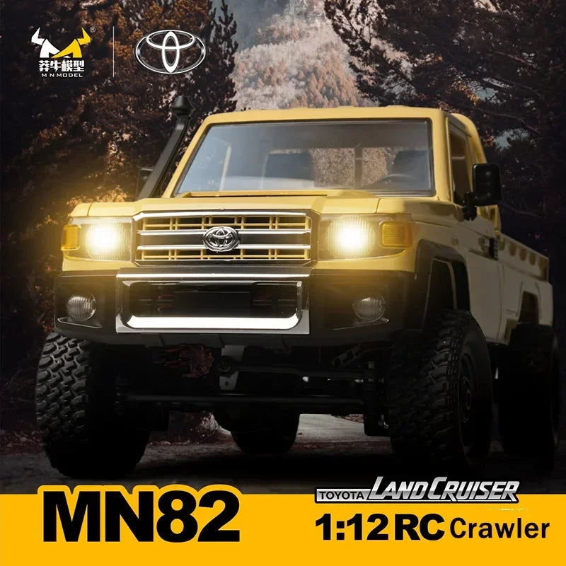 Upgraded MN82 RC Car 1/12 Metal Parts Pick Up 2.4G 4WD Off-road Crawler Remote Control Vehicle Toys for Children Kids