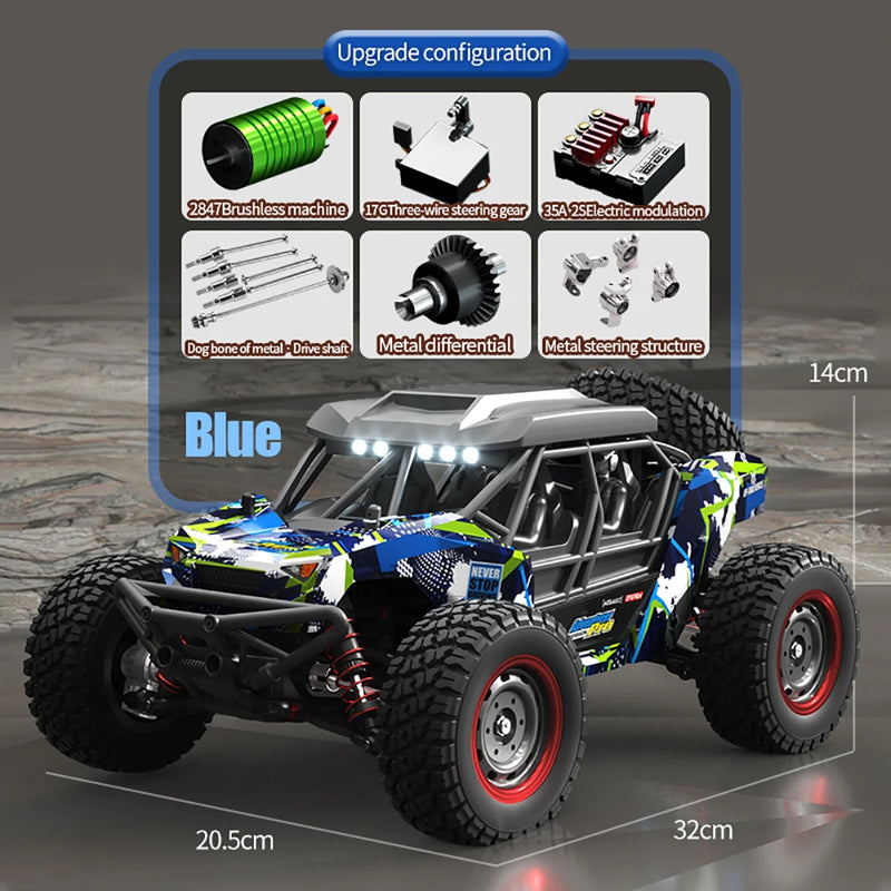 SCY 16106PRO 1:16 70KM/H 4WD Brushless RC Car Remote Control Off-road Cars High Speed Drift Monster Truck vs Wltoys 144001 Toys