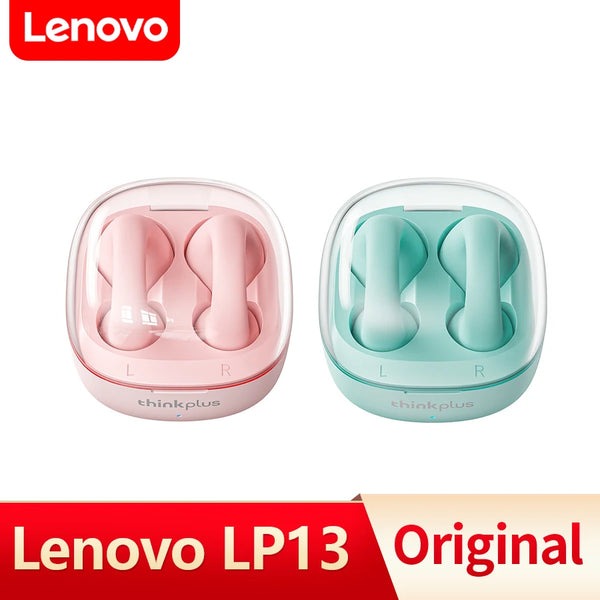 Original Lenovo LP13 TWS Wireless Bluetooth 5.3 Earphones Ear Clip Gaming Music Sports Earbuds HD Microphone Headset