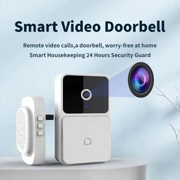 WIFI Video Doorbell Camera Tuya Wireless Night Vision Smart Home Security HD Door Bell Two Way Intercom Voice Change For Home