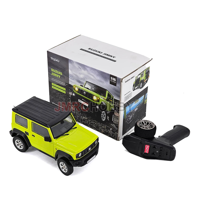 HG4-53 Pro Licensed SUZUKI JIMNY 1/16 Scale 2.4GRemote Control Car Simulation Light Sound Smoke Systerm Proportional RC Crawler