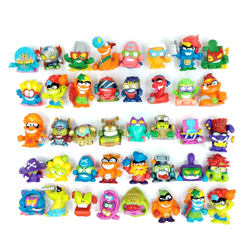 15pcs/set Original Superthings Different Superzings Action Figures 3CM Super Zings Garbage Trash Collection Toys Model Kids Gift