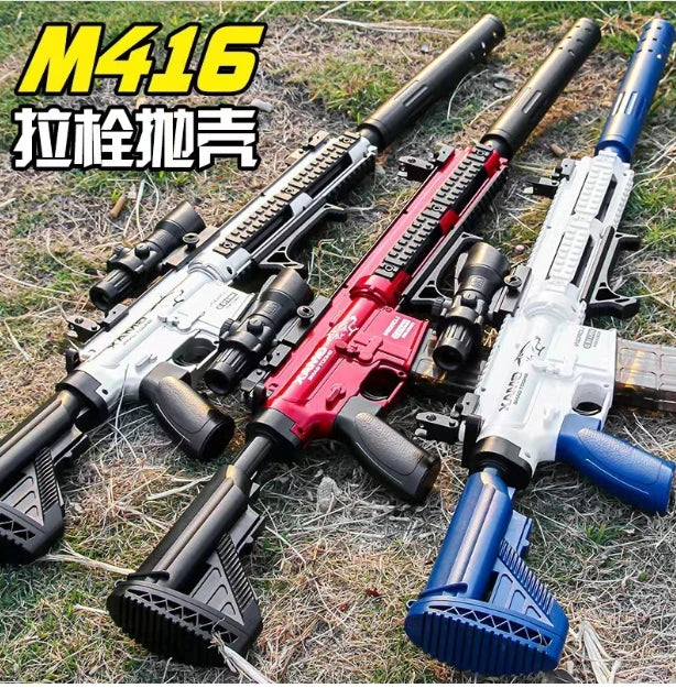 Soft Bullet Toy Gun Eva Sniper Rifle Manual Loading M416 Gun Toy Weapon Boys Toy Gun Cs Fighting Fake Gun Toy A28