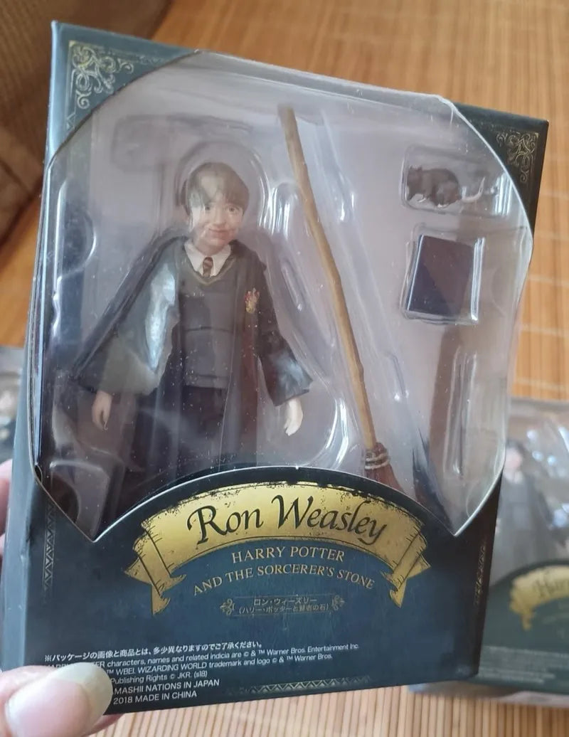 15CM Magic School Hermione Ron Weasley Joint Movable Anime Action Figure PVC Doll Collection figures toys For Friend Xmas Gift