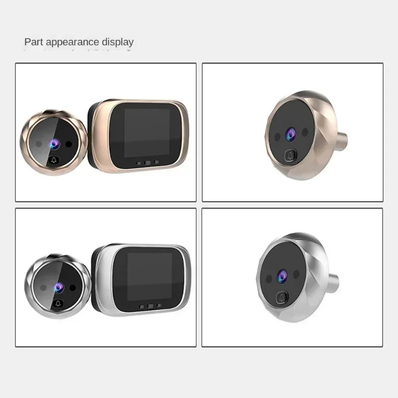 Digital Door Viewer Peephole Door Camera Doorbell 2.8-inch Night Vision Photo Shooting Digital Door Monitoring for Home Security