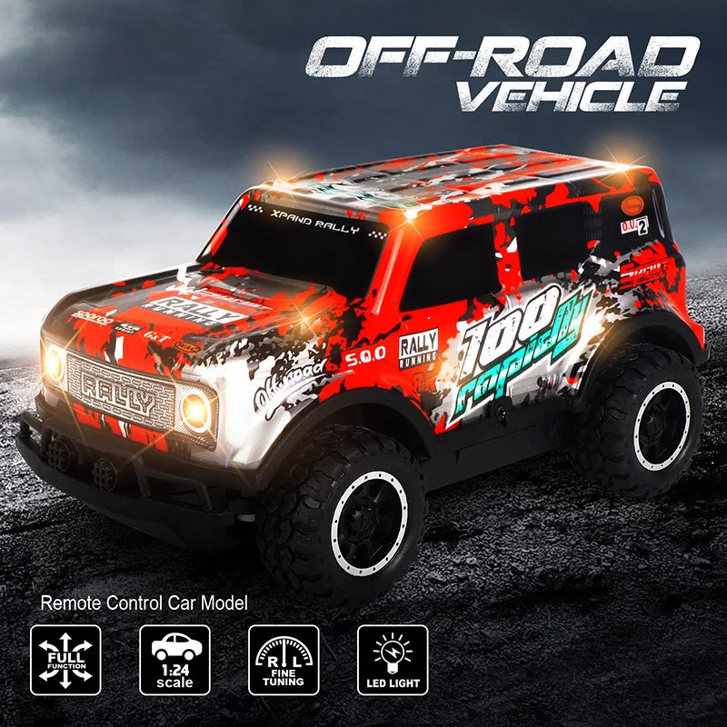 Rc New 2023 Simulation Off-Road Remote Control Car 1:24 Y240 With Lights Without Battery Children'S Remote Control Toy Gift