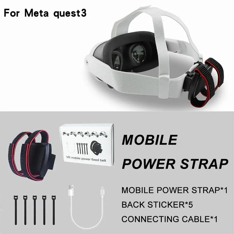 Comfort Head Strap Accessories Battery Holder Strap Enhanced Support And Extending Playtime For META Quest 3 K0O3