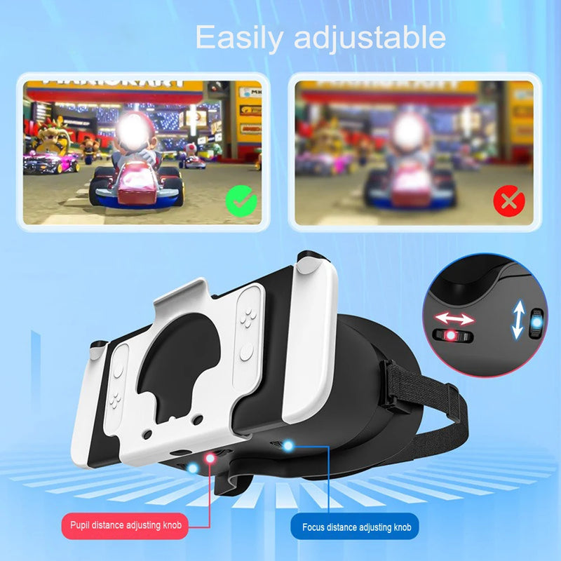 Virtual Headphones for Nintend Switch OLED Glasses VR  Movie Adjustment Virtual Reality Headphones 3D VR Glasses Game Accessory