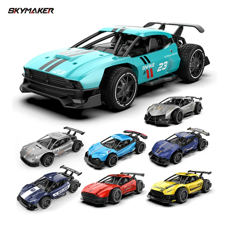 Sulong Metal RC Car Toys 1/24 2.4G High Speed Remote Control Mini Scale Model Vehicle Electric Metal RC Car Toys for Boys Gift