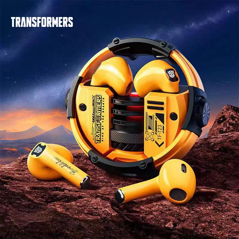 TRANSFORMERS TF-T23 2/3/5 PCS Wholesale Gaming Earphones Wireless Bluetooth Low Latency Headphones Music Bumblebee Earbud Choice