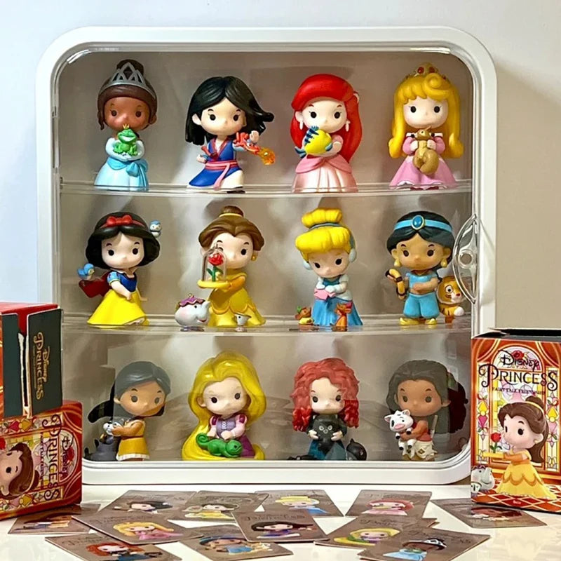 Disney Princess Fairy Tale Friendship Blind Box Anime Surprise Mystery Box Bell Mona Princess Dolls Figure Desktop Ornament Gift