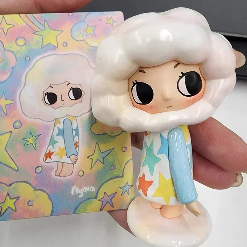 New Nyota Fluffy Life Series Blind Box Anime Figures Mysterious Box Kawaii Anime Lucky Bag PVC Room Decoration Gift Kids Toys