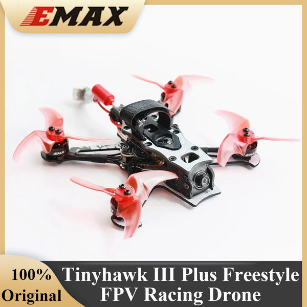 Emax Tinyhawk III Plus Freestyle Analog HD Racing Drone 1S ELRS TH12025 7000KV RC Airplanes Quadcopter