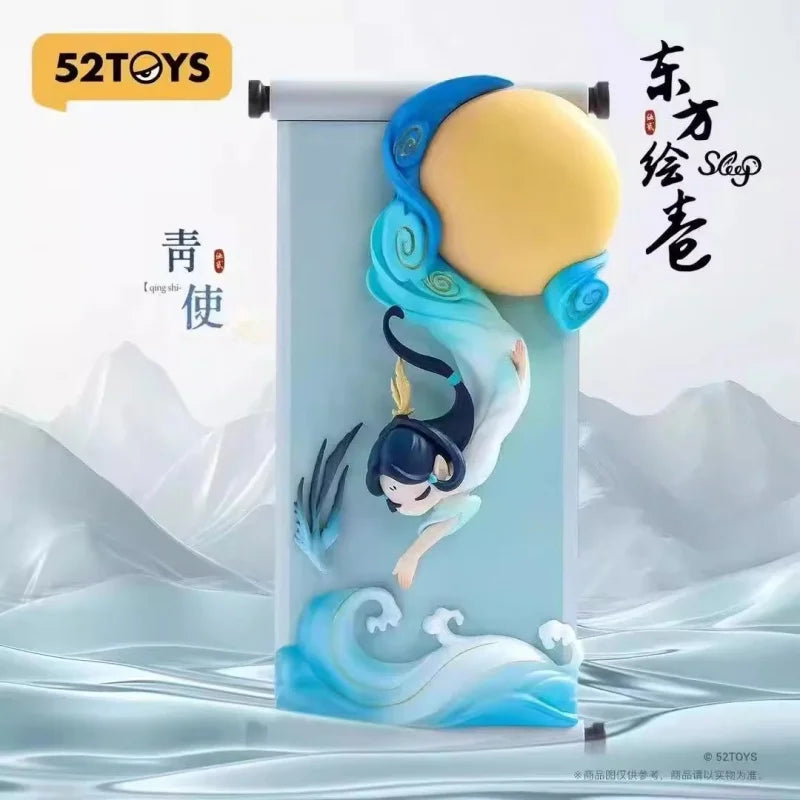 New Sleep Chinese Scrolls Series 15cm Blind Box Mystery Box Toys Cute Action Anime Figure Kawaii Model Gift