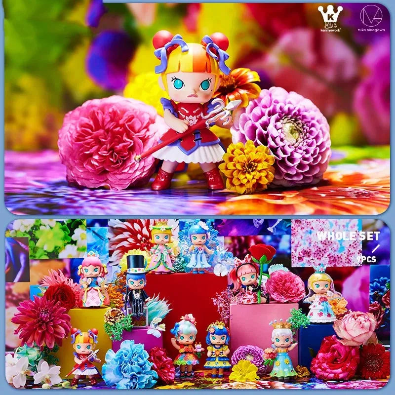 POP MART Molly Mika Ninagawa Flower Dreaming Series Blind Box Toys Mystery Box Cute Action Anime Action Figure Doll Girl Gifts