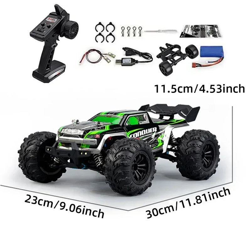 2024 New 1:16 Scale Large RC Cars 50km/h High Speed RC Cars Toys for Boys Remote Control Car 2.4G 4WD Off Road Monster Truck