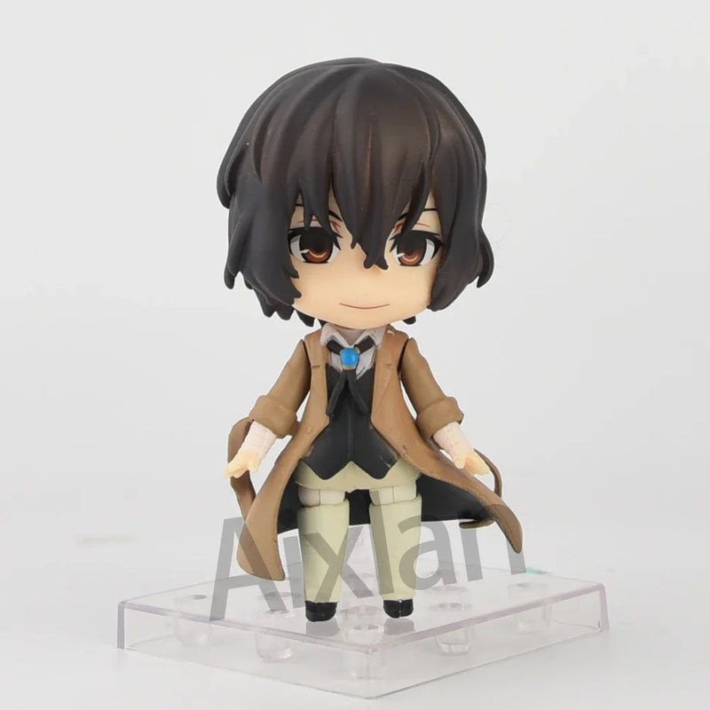 Aixlan Q Version Anime Figure Dazai Osamu Nakahara Chuuya PVC Action Figure Mori Ogai Figurine Collectible Model Toys Kid Gift