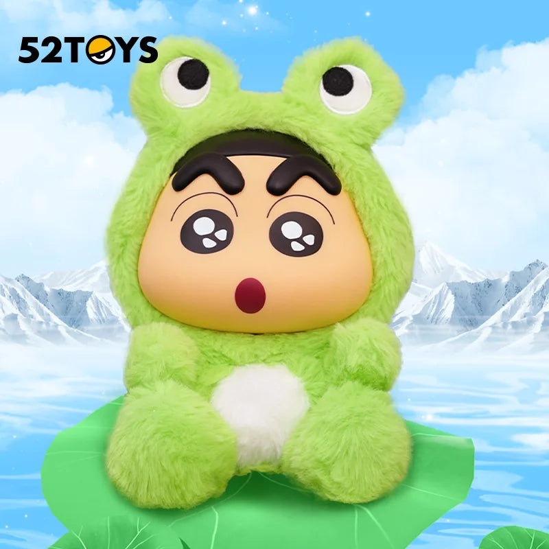 52TOYS Blind Box Crayon Shin-Chan Animal, Plush Figure, Mystery Box, Vinly Doll,cute Gift for Birthday, Christmas, New Year