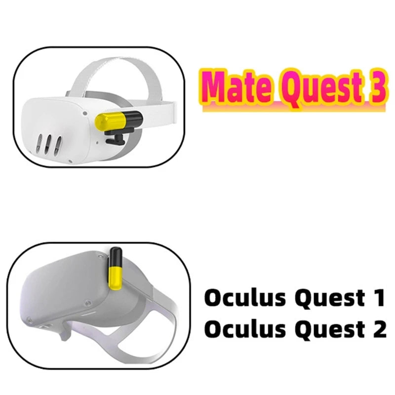 3300mAh Battery Pack for Meta Quest 3 Head Strap, Lightweight Portable Power Battery Extender