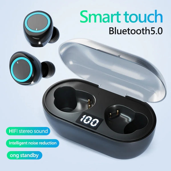 Y50 pro Bluetooth Earphones TWS Wireless Headphones Sport Earphone Bluetooth Gaming Headset Microphone Wireless Earbuds 200 mAh