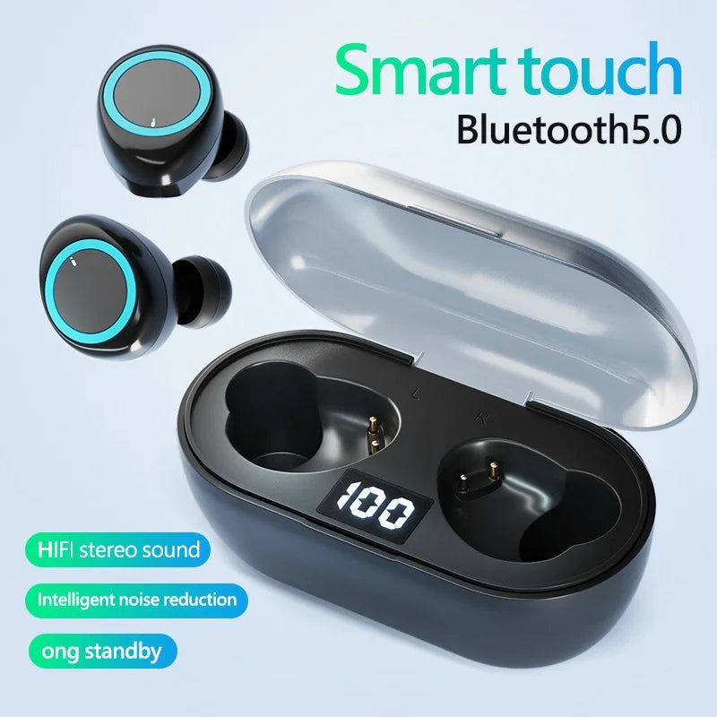 Y50 pro Bluetooth Earphones TWS Wireless Headphones Sport Earphone Bluetooth Gaming Headset Microphone Wireless Earbuds 200 mAh