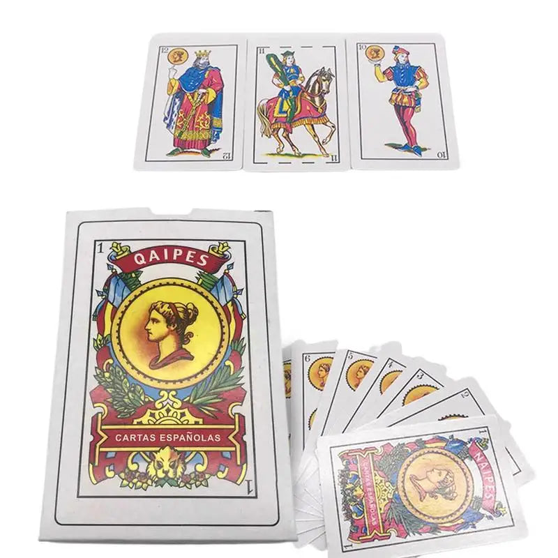 Fun Spanish Playing Cards Spanish Poker Game Card Waterproof 50 Cards Deck Family Party Board Game Magic Card For Party Play