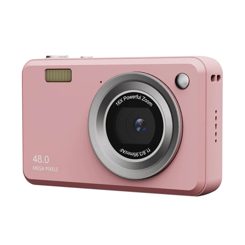 2.4 Inch Digital Camera Compact Camera HD 1080P Rechargeable Cameras 500W Point and Shoot Camera for Kids Beginner Photography