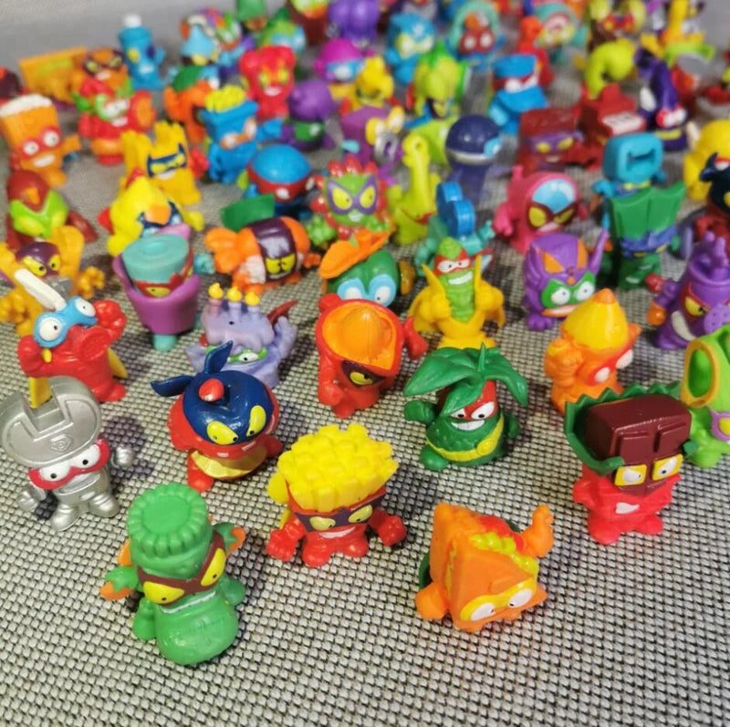 10PCS Set Superzings Rubbish Truck Mini Action Figure Toys Super Zings Garbage Cars Collection Models Random Different 3cm Prop