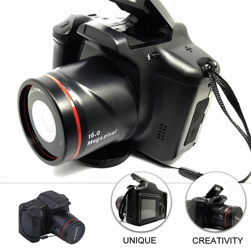 New Digital Video Camera Full HD 1080P Camera Digital Point Shoot Camera With 16X Zoom Anti Shake Professional Camera