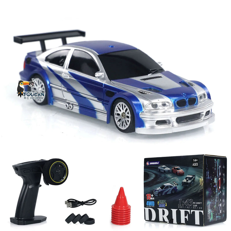 Toys for Boys RC 1/43 Difting Car Racing RTR 4WD Four-wheel Drive High Speed Radio Control Model 2.4g Drift Race Car Mini Gifts