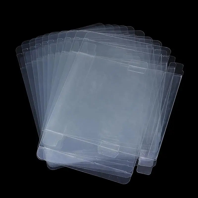 10PCS For Game Boy GB GBA GBC Box Clear Plastic Box Protectors Sleeve Video Game Boxed