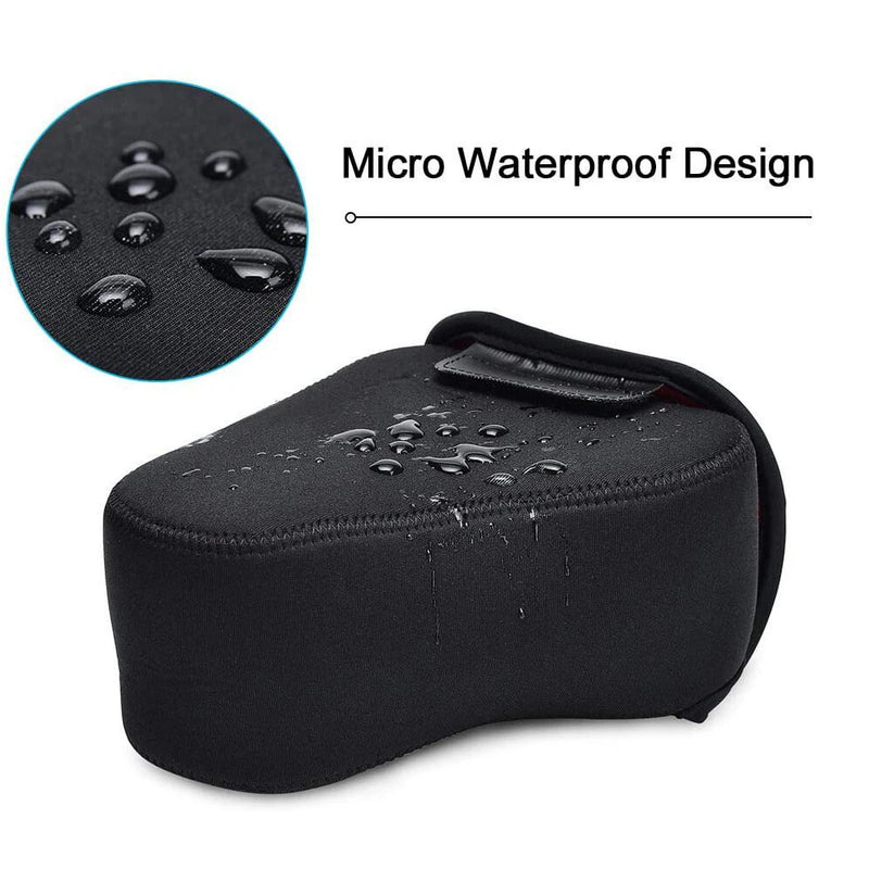 Neoprene Soft Case Velour Waterproof Camera Bag for Canon EOS 200D Mark II 250D 4000D 3000D 2000D 1500D 1300D 1200D 18-55mm Lens