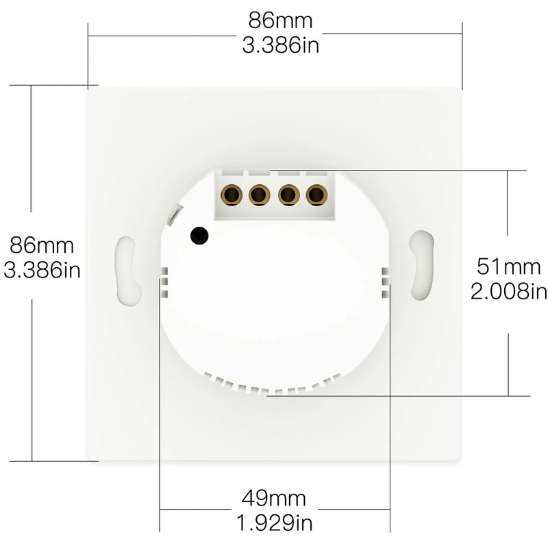 MOES WiFi Smart Wall Light Switch RF433 Push Button Transmitter Smart life Tuya App Remote Control Works with Alexa Google Home