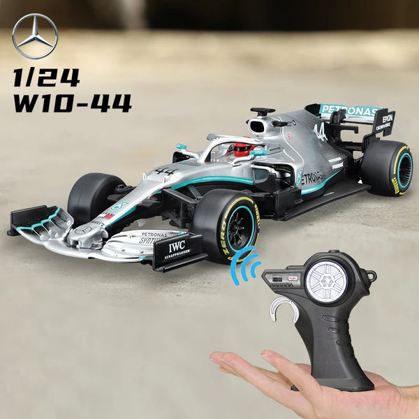 MAISTO RC Car Toy 1/24 Genuine Mercedes-AMG Racing F1 Team Formula Car Model Remote Control Toy Lewis Hamilton 2019 W10 W12 #44