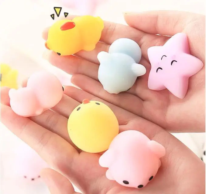 30-5PCS Kawaii Squishies Mochi Anima Squishy Toys For Kids Antistress Ball Squeeze Party Favors Stress Relief Toys For Birthday