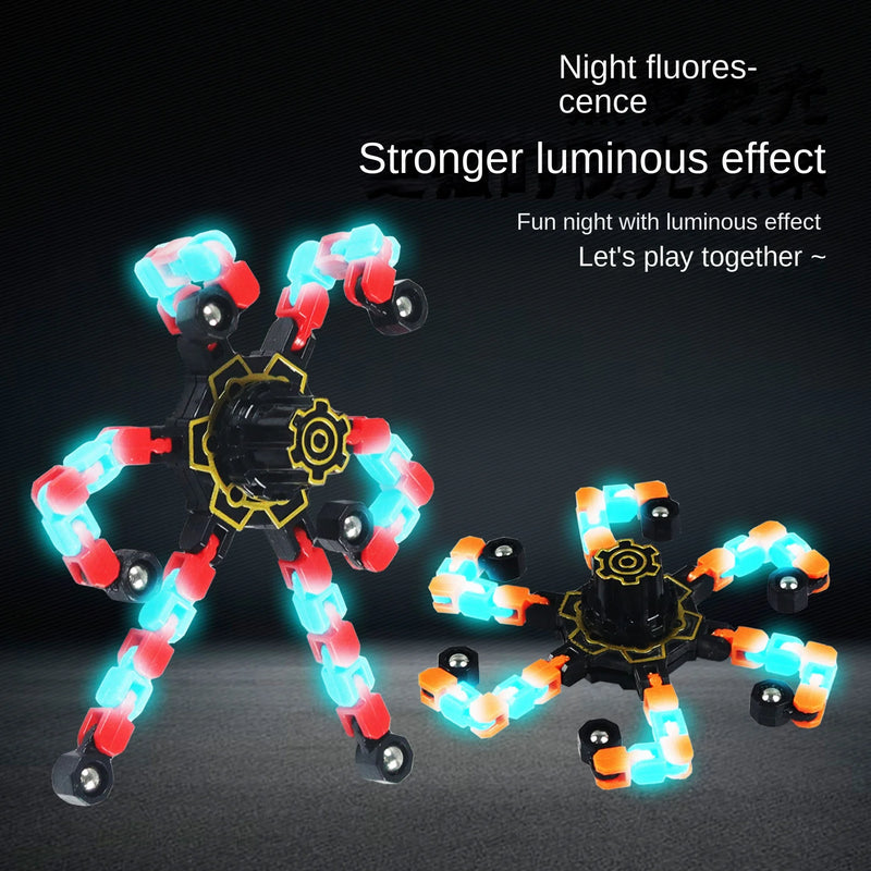 Fluorescent Fidget Spinners Stress Relief Sensory Toys for Boys and Girls Fingertip Gyros for ADHD Autism for Gifts