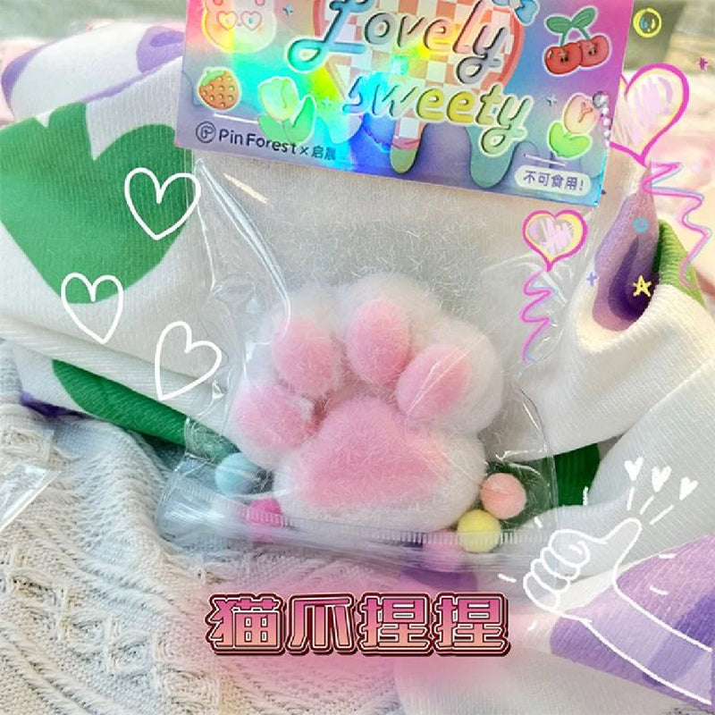 150g Handmade Silicone Cat's Paw Stress Relief Toy Mochi Taba Squishy NEW Fidget Toy