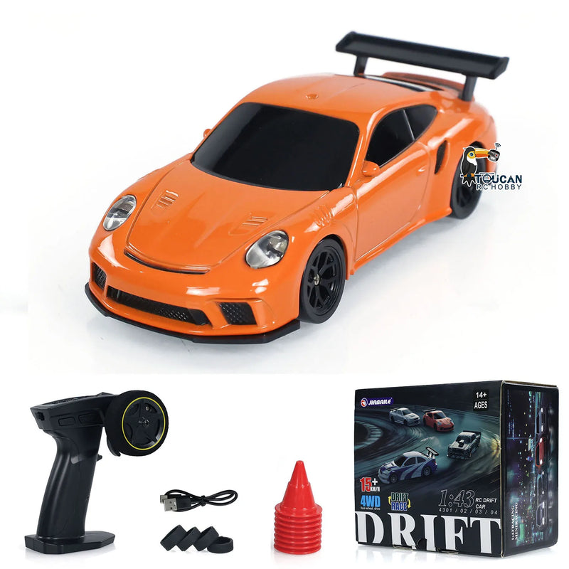 2.4G 1/43 RC Mini Speed Car RTR 4WD Four-wheel Drive Car Radio Control Racing Drifting Cars Toy High Speed Model Boys Gift