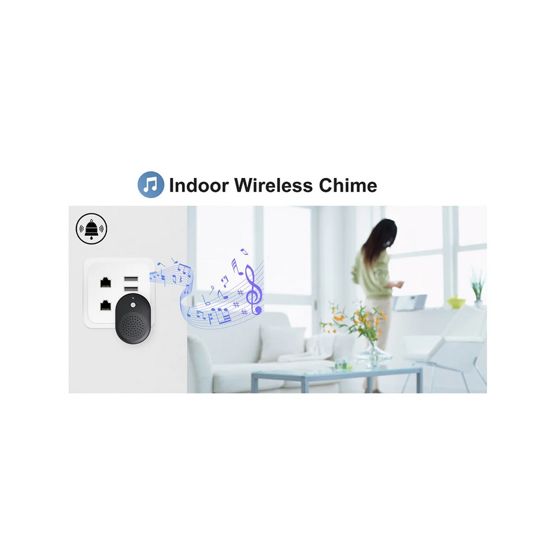 Smart Wireless Digital Visual Intercom WIFI Door Bell Electronic Doorbell 480P Home Security Camera