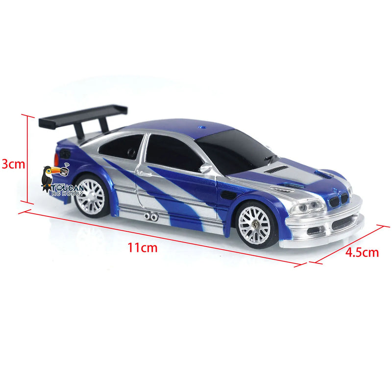 4WD 2.4G 1/43 Scale RC Mini Speed Car RTR Four-wheel Drive Car Radio Control Racing Drifting Cars Toy High Speed Model Boys Gift