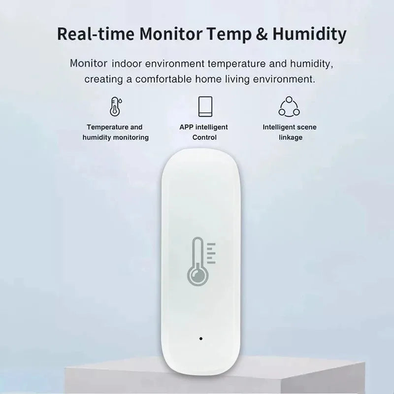 Tuya WiFi Temperature and Humidity Sensor Indoor Smart Thermometer Monitor For Alexa Google Home Voice APP Remote Control