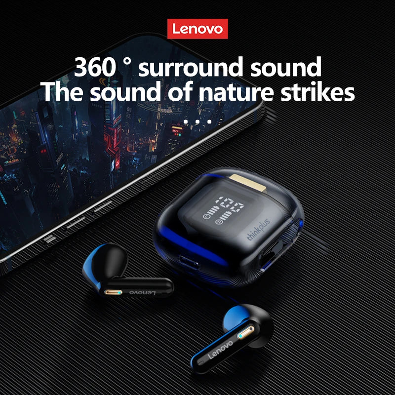 Original Lenovo LP6 Pro Bluetooth 5.3 Earphones TWS Wireless Headphones LED Digital Display HiFi Earbuds Sports Gaming Headset