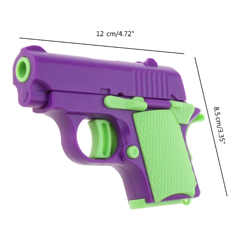 3D Printing Guns Fidgets Toy for Children Colorful Mini Guns Prank Toy Office Adult Sensory Stress Relief Boredom Toy