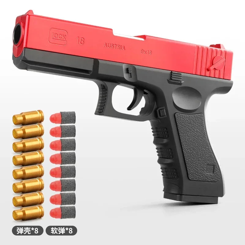 M1911 Glock G17 Soft Bullet Toy Gun Shell Ejection Foam Darts Pistol Desert Eagle Airsoft Gun With Silencer For Kid Adult Shoot